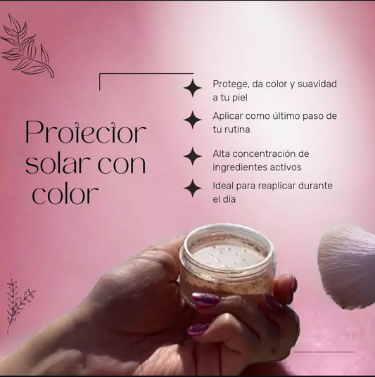 pantalla solar con color